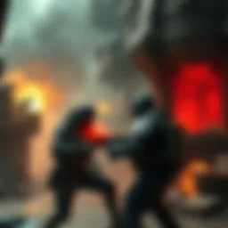 A player being attacked by a rival in the game Buried City after previously defeating them.