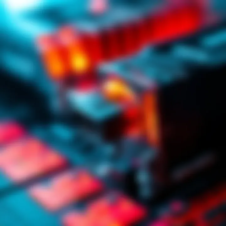 A close-up of a burned connector on a 5090 Gigabyte Aorus Master graphics card showing damage from overheating