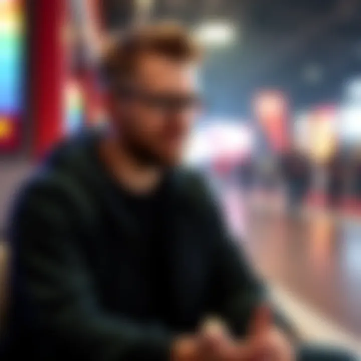 Burnie discusses his upcoming return to Rooster Teeth during a focused interview.