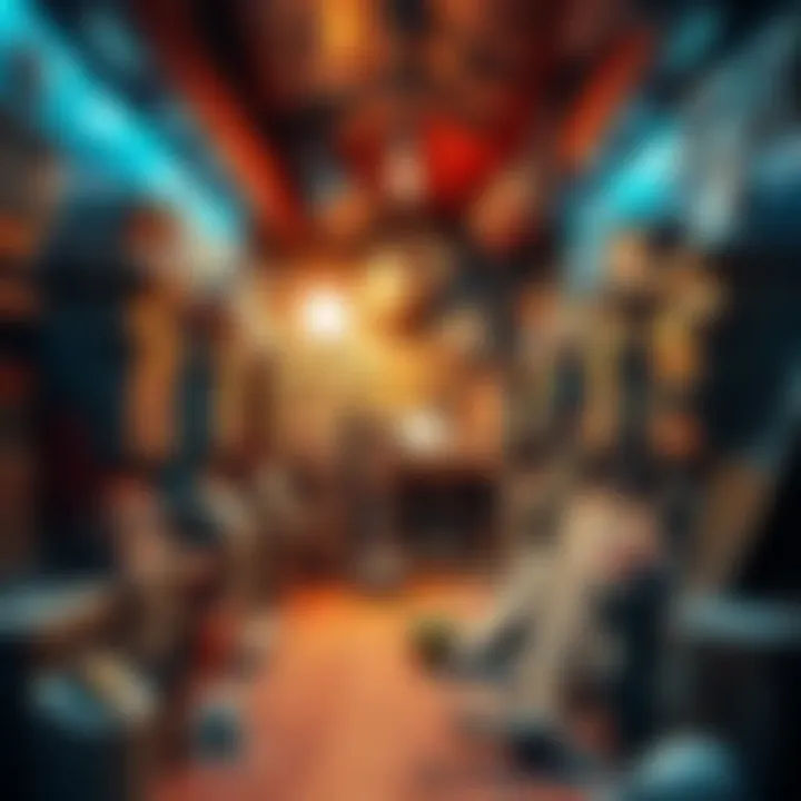 A damaged and disorganized collector vault filled with broken items and clutter