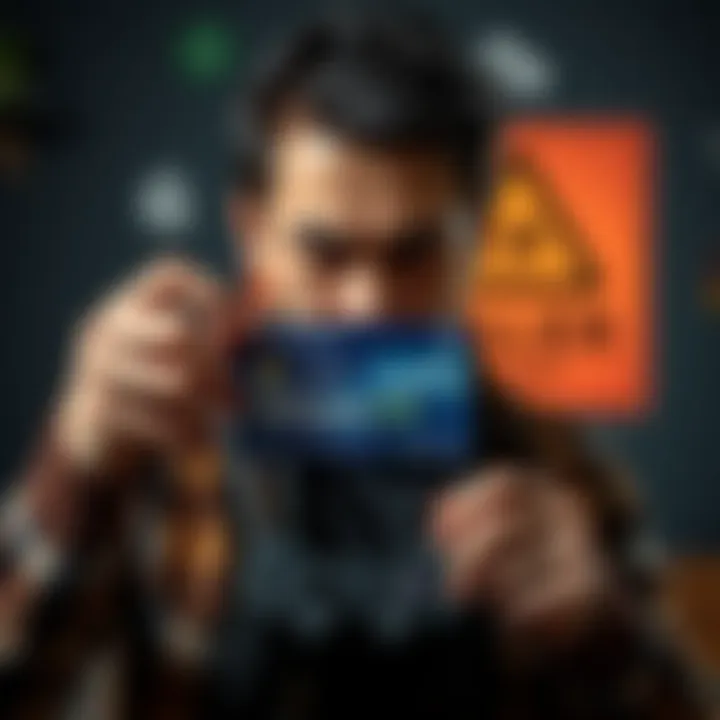 A frustrated buyer holding a PSN account login details with a warning sign about G2A scams in the background
