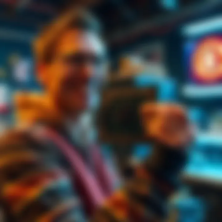 A happy buyer shows off their new 9850X3D processor, smiling and celebrating the unexpected deal.