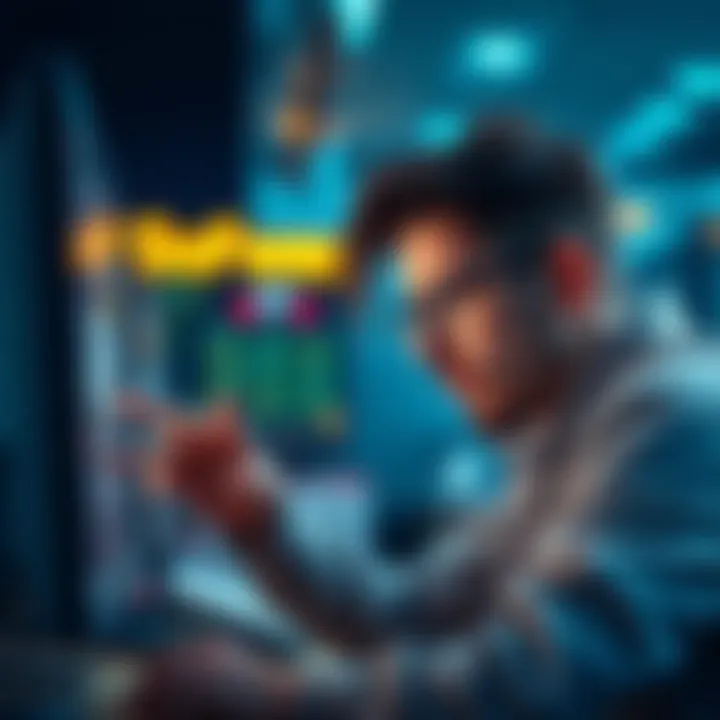 Buyer worried about GPU code A US buyer looking at a computer screen showing a GPU code with a worried expression, questioning the risks of redeeming a foreign code.