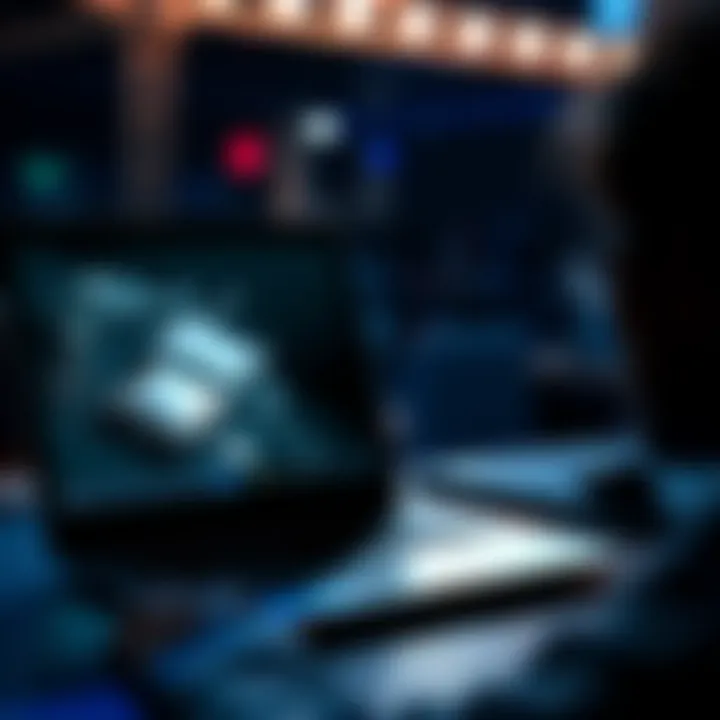 Buying Platinum Online A person examining a website on a laptop with a platinum item displayed on the screen