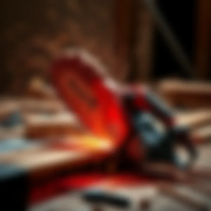 Buzzsaw in Action A buzzsaw cutting through wood, showcasing its power and effectiveness for construction tasks.