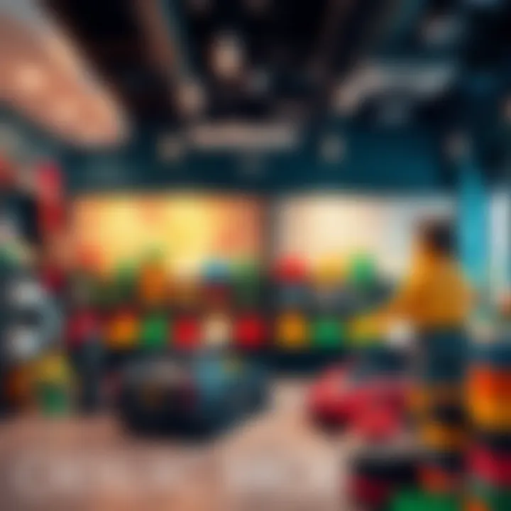 Cadillac Brick Shop Interior Inside view of Cadillac Brick Shop showcasing a variety of premium bricks on display for construction and design.