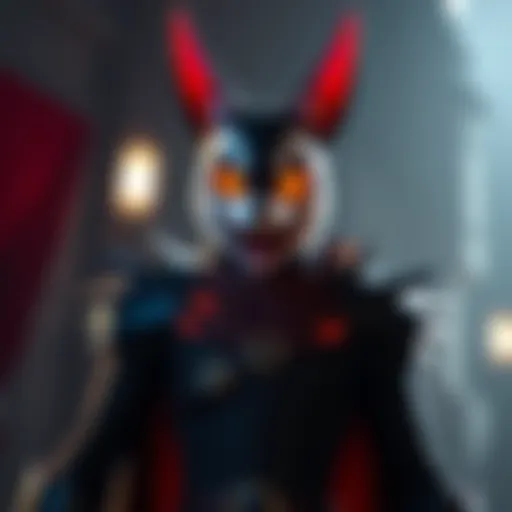 Cait Sith appears with a playful demeanor during a serious moment in Final Fantasy VII Remake, confusing players.