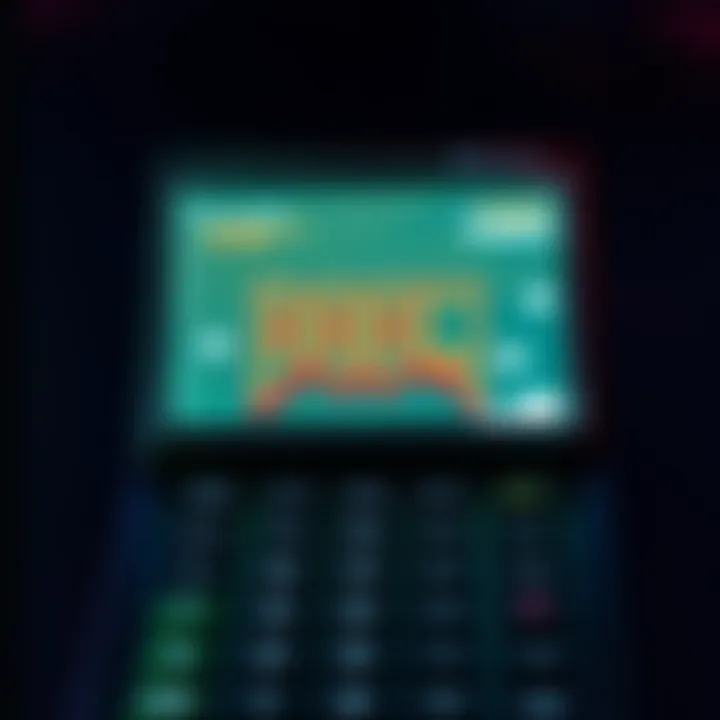 A calculator screen displaying the video game DOOM with pixelated graphics