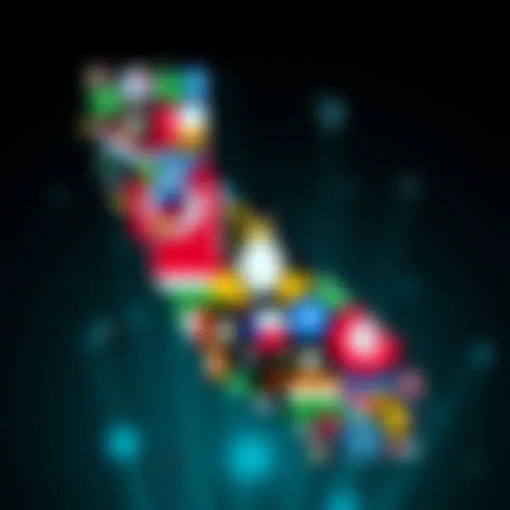 A collage showing California's state outline overlaid with symbols of Linux distributions, representing the discussion on age verification laws and their impact on software.