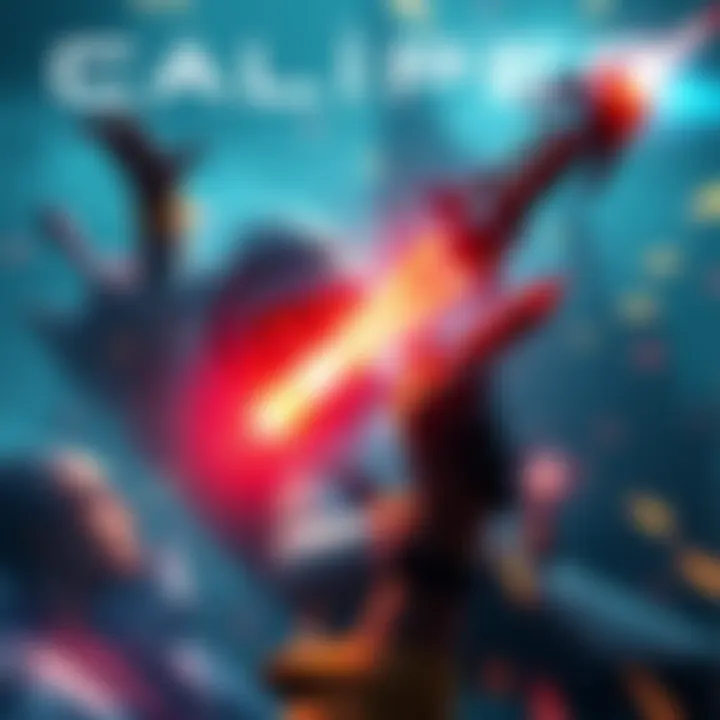 Screenshot showcasing Caliper's exciting gameplay and stunning visuals