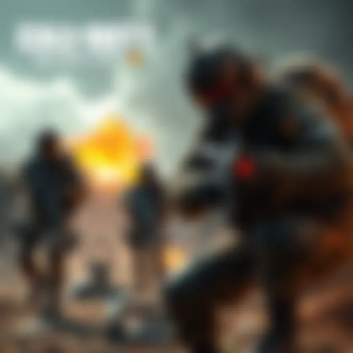 A scene showcasing intense action from the offline campaign of Call of Duty: Black Ops 6 with soldiers in a battleground setting.