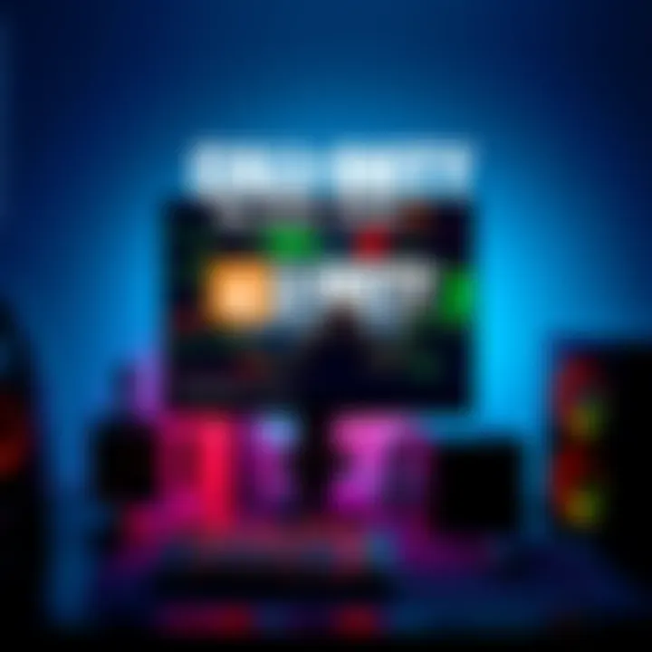 Call of Duty: Black Ops 7 PC Setup A gaming PC with Call of Duty: Black Ops 7 displayed on the monitor, showcasing security features