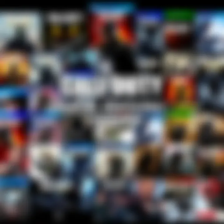 A collage of various Call of Duty game covers showing different editions over the years