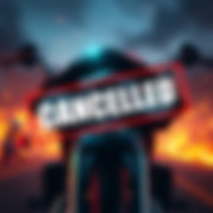 A graphic showing the Outriders 2 logo with a canceled stamp overlay, reflecting disappointment among fans.