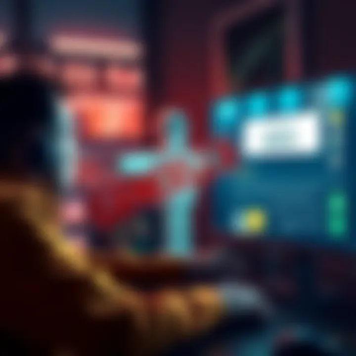 A frustrated gamer looking at a computer screen displaying a cancellation notice for their Steam Deck order
