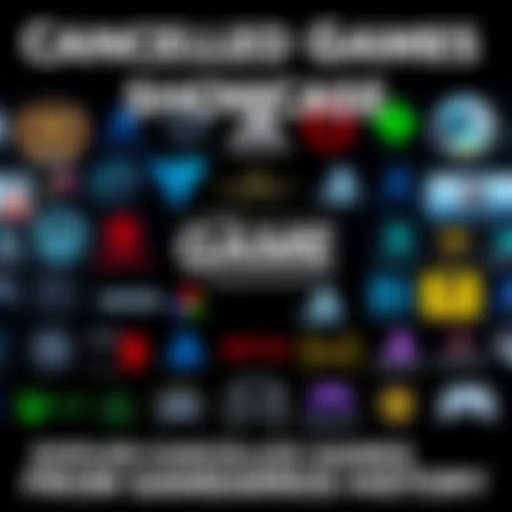 A collection of game logos and artwork from various canceled games presented at The Game Awards on a dark background.