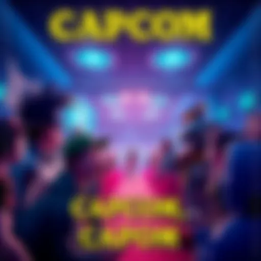 A group of excited gamers discussing upcoming Capcom boss fights with a focus on their favorite characters and gameplay.