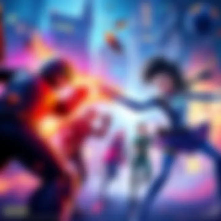 A vibrant scene showcasing Capcom's latest games with stunning graphics and dynamic characters in action.
