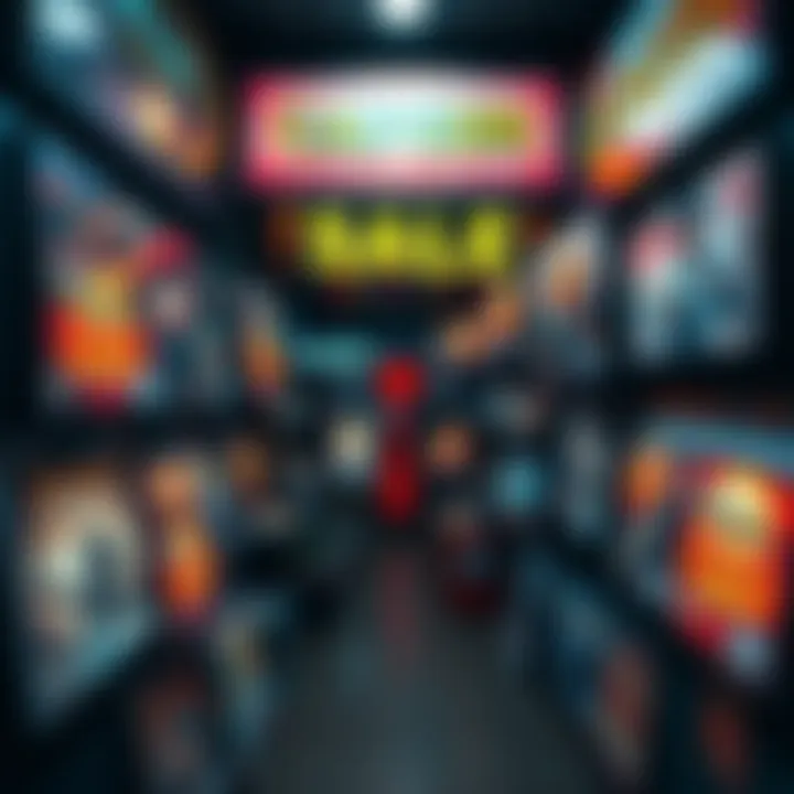 Various Capcom horror game titles displayed with price tags during the sale in Japan