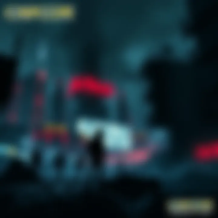 Capcom's Outbreak Reboot Concept Art Concept art showing a dark, post-apocalyptic cityscape with survival horror characters, hinting at Capcom's potential Outbreak reboot.