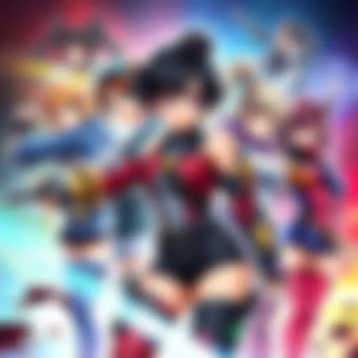 A collage of strong young female characters from Capcom games, showcasing their unique styles and powers, set against a vibrant background of game art.