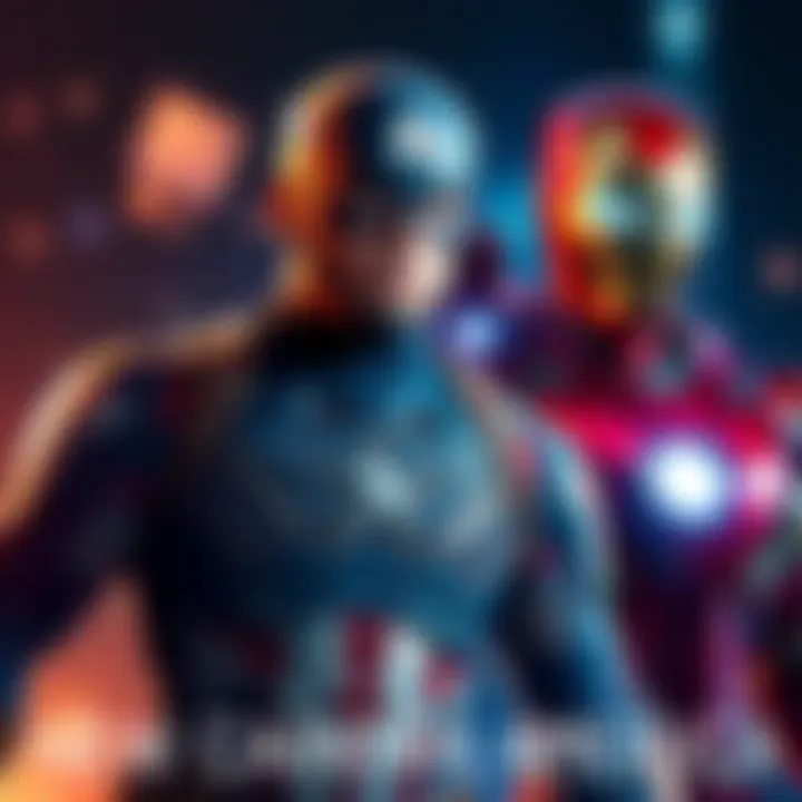 Captain America and Iron Man in new game skins featuring fresh designs and colors