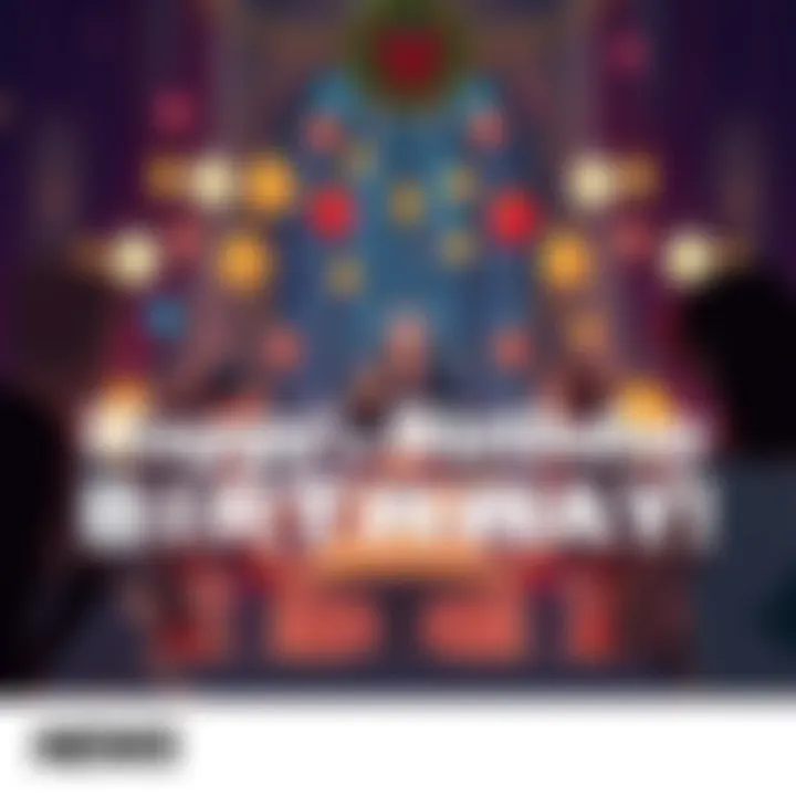 A festive scene featuring Captain Basch fon Ronsenburg in Dalmasca, surrounded by decorations and fans celebrating his birthday.