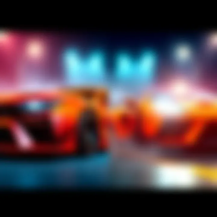 Car comparison for beginners A side-by-side view of two cars, Dominus and Octane, highlighting their features for new players in a game.