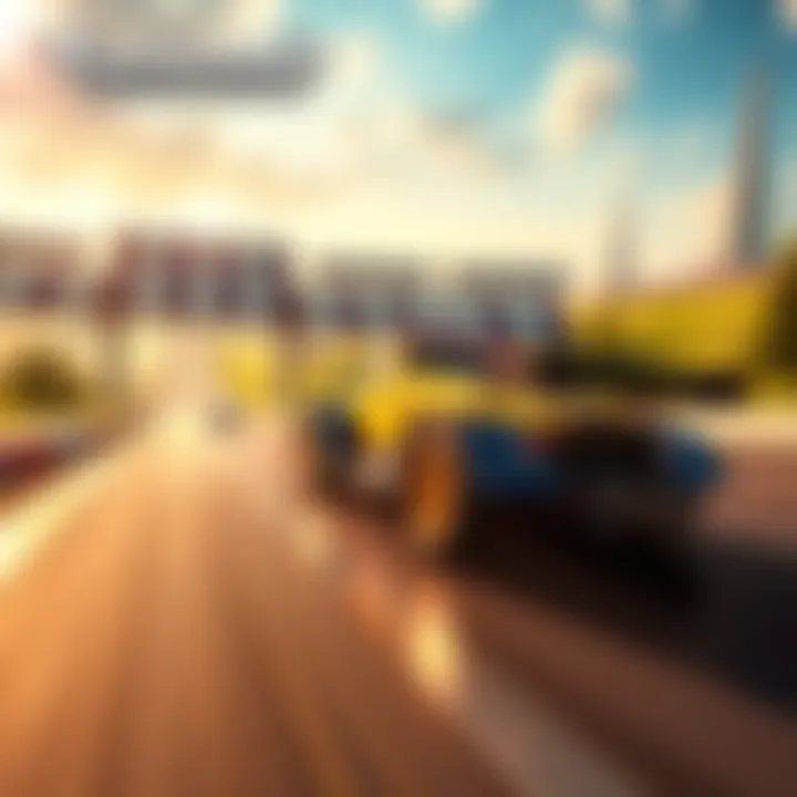 A player racing a car on a challenging track in Trackmania Nations Forever, focusing on A06, A07, and A11.