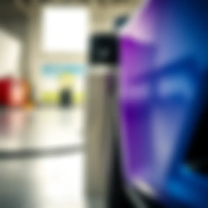 A close-up of a spray can next to a car that has just been painted with a vibrant finish