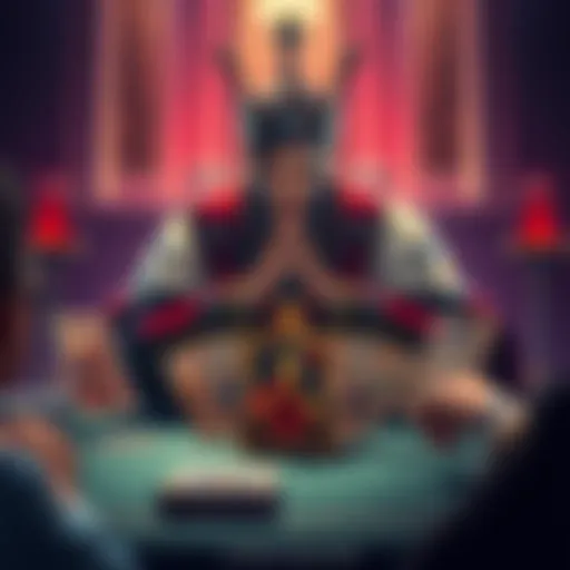 A strategic card game setup showing Prince Renathal with various cards around him, indicating compatibility choices.