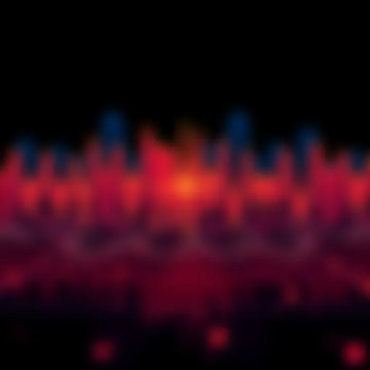 A visual representation of sound waves illustrating intense card game sound effects that evoke fight or flight responses in gamers