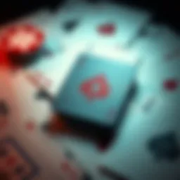 A collection of playing cards with one card prominently displayed, showcasing deck-building strategies to enhance its value.