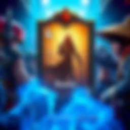 A rarity card in a game with its artwork partially hidden by a rarity label, showing frustration among players.