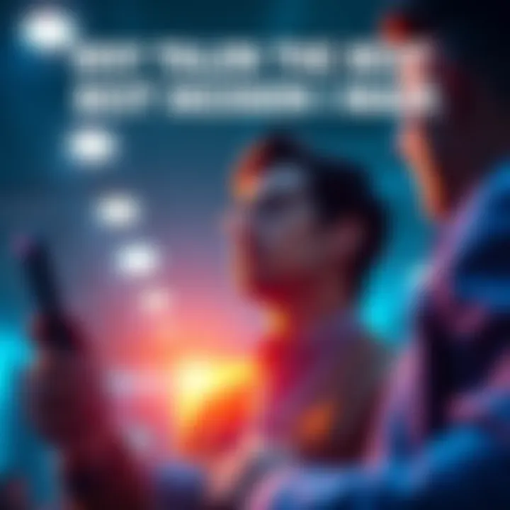 Individual comparing Talon and Sojourn in a decision-making process