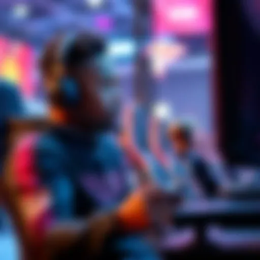 CarlJr competing in an esports tournament, focused on his gameplay with a game controller in hand and a serious expression.