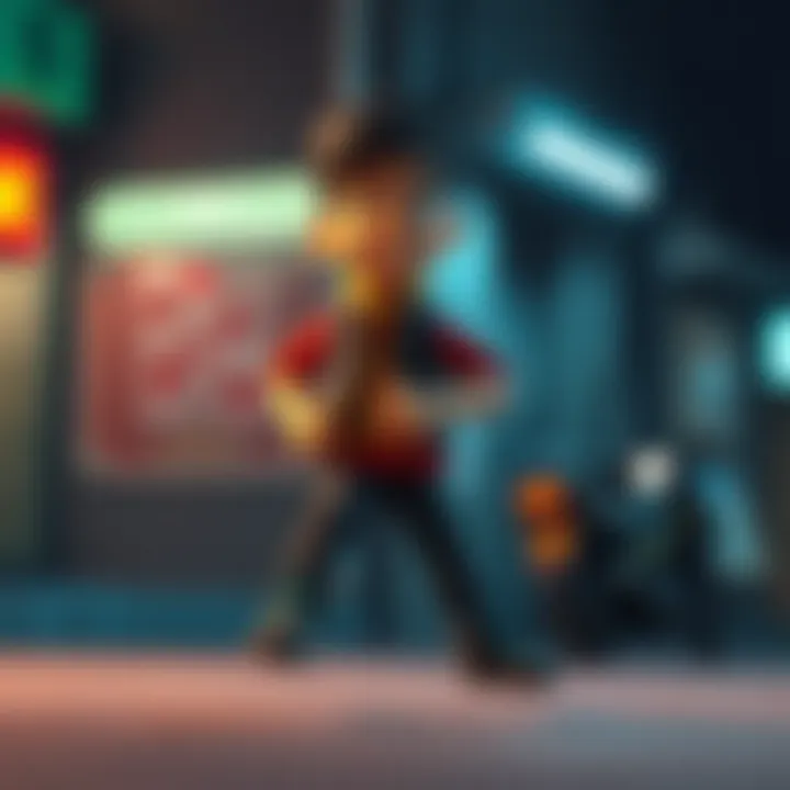 Carlos character showcasing idle animation issue with running animation overlapping