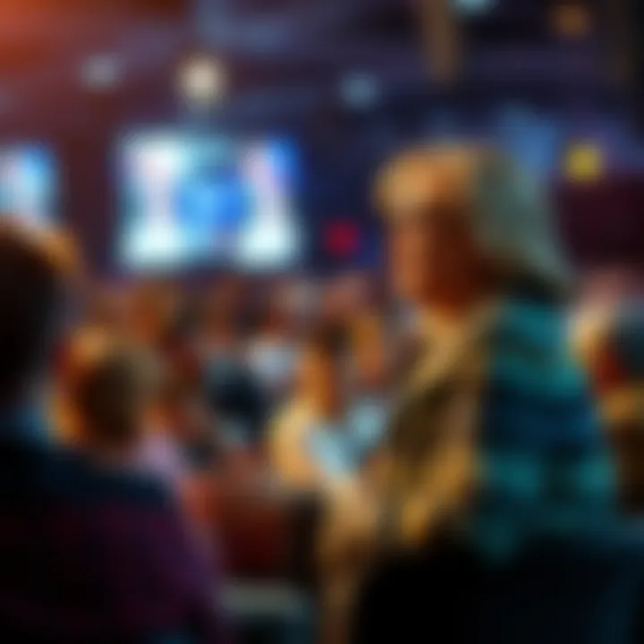 Carole Bastion engaging with an audience at a public event in 2026, sharing insights and ideas on social trends.