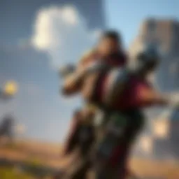 A player drags a knocked raider over their shoulder in a fantasy setting, showcasing the new gameplay feature.