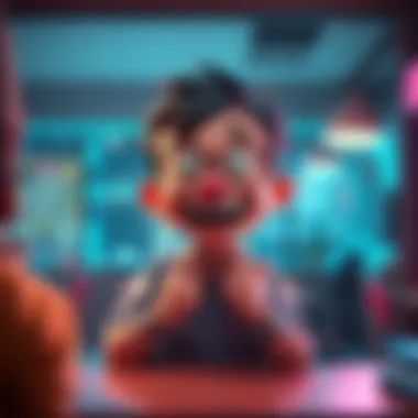 Scene from Sufficient-Pie-5274's clip with vibrant cartoony effects adding humor and fun visuals