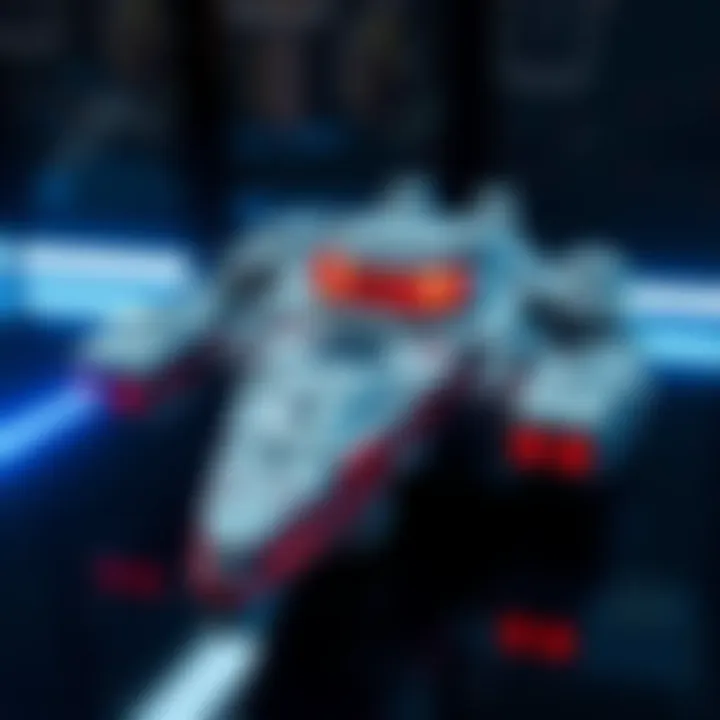 Detailed view of the CAS Assault Carrier MOC showcasing its unique design and craftsmanship.