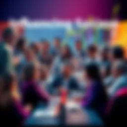A collage of diverse people discussing cases that impact society in 2026, with charts and graphs in the background.
