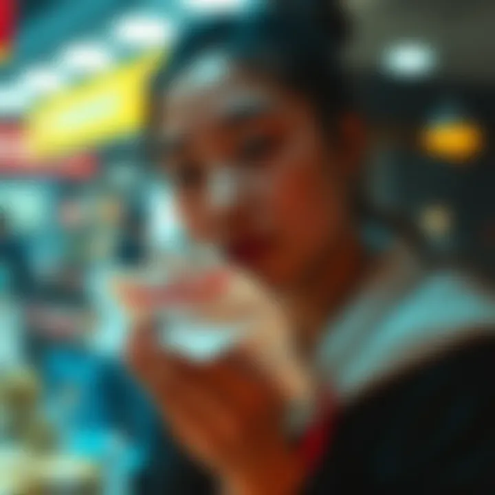 A person holding a cashout receipt with a thoughtful expression, symbolizing emotional ties to money.