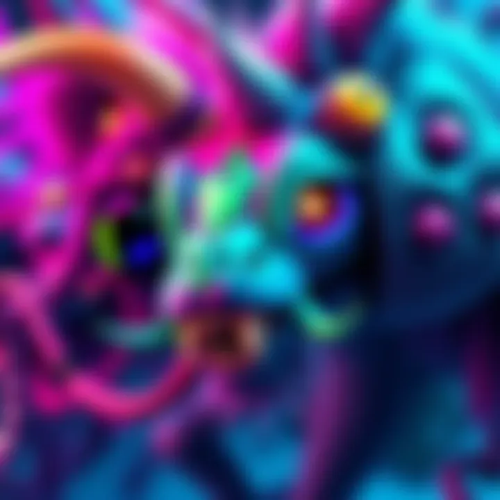 Colorful Cassette Beasts Artwork Artwork featuring vibrant colors and unique characters inspired by Cassette Beasts