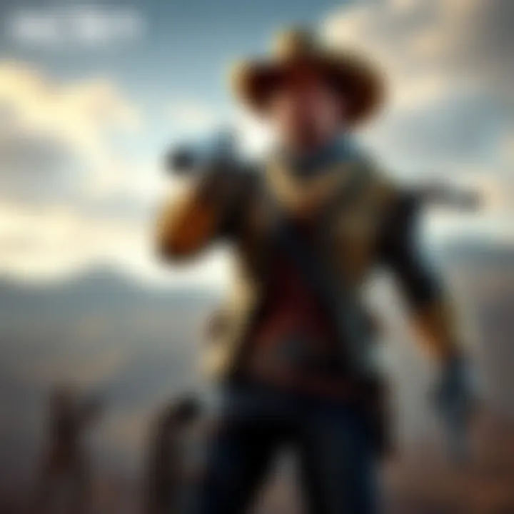 A character resembling Cassidy, dressed in cowboy attire, stands confidently in a game environment, showcasing his weapons and abilities, reflecting his dominance in gameplay.
