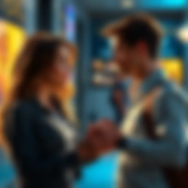 Cassidy and Finn discussing their feelings for Sean, highlighting their personalities and differences