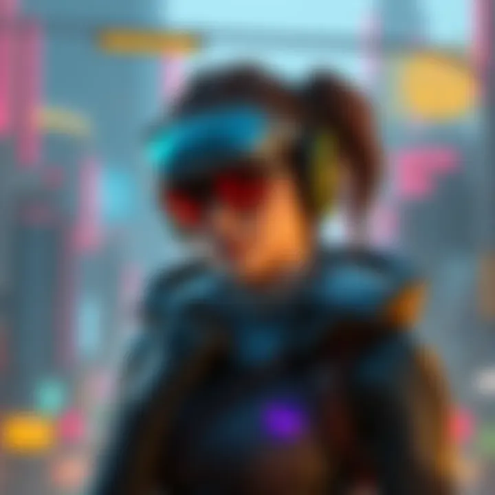 Cassidy as Johnny Silverhand Cassidy from Overwatch styled as Johnny Silverhand in a futuristic city backdrop