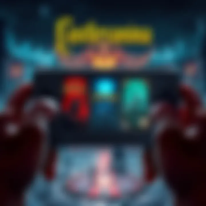 A player holding a Nintendo DS while playing Castlevania, featuring scenes from Portrait Of Ruin, Order Of Ecclesia, and Dawn Of Sorrow on the screen