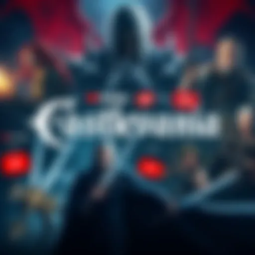 A collage of Castlevania video games and YouTube logos, showcasing characters and gameplay scenes from the series