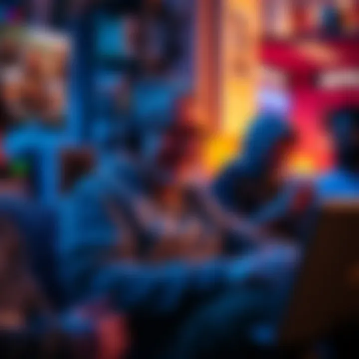 A 40-year-old man relaxing and gaming with friends after work, playing Fallout 76 and Apex Legends in a cozy setting.
